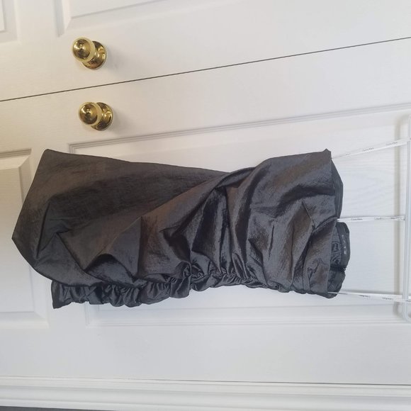 Fitted Silver Strapless Calvin Klein Dress - Picture 2 of 2